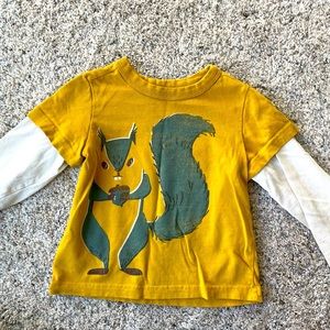 Toddler Boys Tea Collection Squirrel Long sleeve